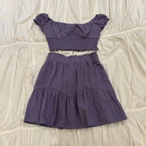 Two Piece Matching Skirt Set